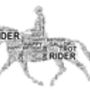 Personalised Horse And Rider Word Art Print, thumbnail 3 of 3