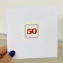 50th Handmade Card, thumbnail 2 of 3