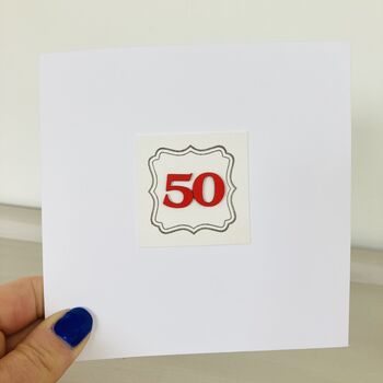 50th Handmade Card, 2 of 3