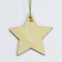 Personalised Star Tree Decoration Set, thumbnail 2 of 3