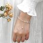 Sophie Ivory Silver Pearl Ball Charm Gift Bracelet, thumbnail 1 of 4