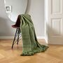Dark Jungle Green Throw, thumbnail 1 of 3