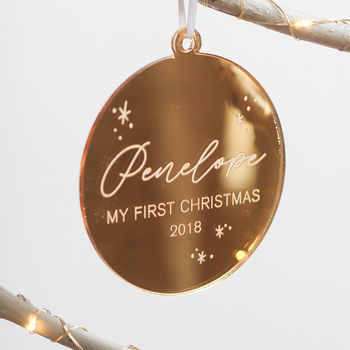 Personalised Baby's First Christmas Ornament, 3 of 3