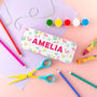 Personalised Pencil Tin With Flamingo Design, thumbnail 2 of 7