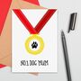 Large Size Dog Mum Medal Card, thumbnail 1 of 2