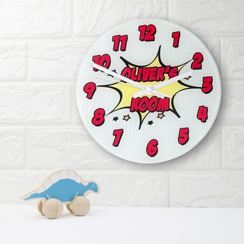 Personalised Comic Wall Clock, 3 of 3