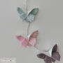 Minimalist Pink Green Silver Wooden Kite, Felt Ball, thumbnail 5 of 12