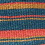 Kamata: Teal, Gold And Red Stripe Woven Storage Basket, thumbnail 5 of 6