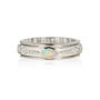 Saraswati Sterling Silver Opal Spinning Ring, thumbnail 2 of 9