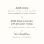 Personalised Stationery Gift Bundle For Her: Diary, Calendar And Pen, thumbnail 3 of 11