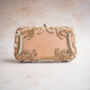 Carolina Peach Silk Pearl Embellished Clutch, thumbnail 2 of 2