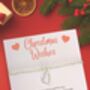 Silver Plated Christmas Wishes Heart Bracelet, thumbnail 6 of 8