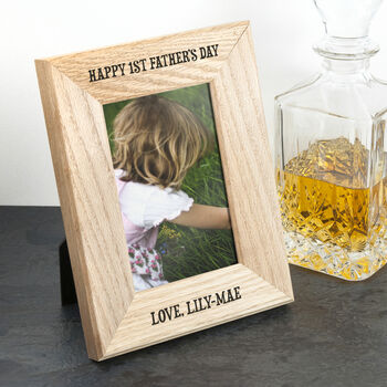 Personalised Solid Oak Photo Frame, 4 of 6