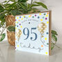Balloon Brights 95th Birthday Card Blue, thumbnail 2 of 2