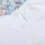 Edith Blue Floral Collar Top, thumbnail 4 of 4