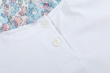 Edith Blue Floral Collar Top, 4 of 4