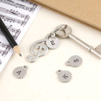 Gift For Musicians Treble Clef Keyring, 3 of 7