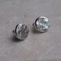 Statement Hammered Stud Earrings, thumbnail 1 of 7