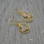 Rainbow Moonstone Earrings: Gold Or Silver Drop, thumbnail 2 of 12