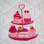 Children's Pink Butterfly And Cupcake Floor Mat, thumbnail 2 of 3