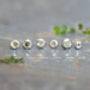 Organic Shapes Raw Diamond Stud Earrings, thumbnail 2 of 4