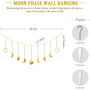 Moon Phase Garland With Chains Boho Wall Hanging, thumbnail 3 of 12