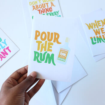 Pour The Rum Greeting Card, 2 of 2