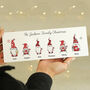 Personalised Gonk Family Christmas Wooden Mantel Decoration, thumbnail 1 of 5