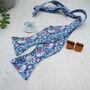 Blue Strawberry Thief Bow Tie, thumbnail 3 of 4