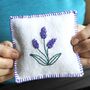 Embroider A Lavender Bag Stitch Craft Kit Gift, thumbnail 1 of 7