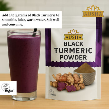 Ausha Black Turmeric Powder 100g For Wellness Energy, 5 of 5