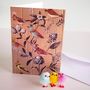 Birds And Flowers Birthday Greetings Card, thumbnail 1 of 4