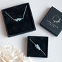 Sterling Silver Aquamarine Birthstone Bracelet, thumbnail 5 of 6