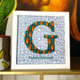 Framed Personalised African Print Letter, Baby Nursery, thumbnail 2 of 9