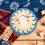 Set Of Three Wooden Sun And Moon Bohemian Wall Mirrors, thumbnail 7 of 8