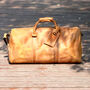 Leather Boot Gym Weekend Bag, thumbnail 1 of 12