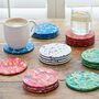 Set Of Four Recycled Plastic Round Coasters, thumbnail 1 of 8