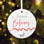 'Believes' Ceramic Disc Hanging Decoration Bauble + Gift Box, thumbnail 4 of 7