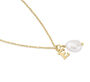 Gold Baroque Pearl And Initial Necklace, thumbnail 1 of 4