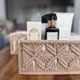 Set Of Two Macrame Skincare Makeup Organiser Storage, thumbnail 1 of 11