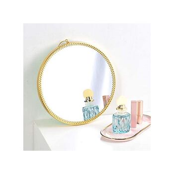 Metal Frame Wall Hanging Decorative Round Mirror, 2 of 11
