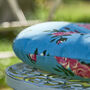 Set Of Two Blue Floral Round Seat Pads, thumbnail 5 of 5