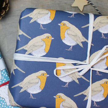 Robin Luxury Christmas Wrapping Paper, 2 of 4