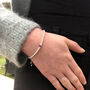 Silver Amethyst Gemstone February Bracelet, thumbnail 3 of 11