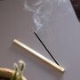 Handmade Minimalist Solid Brass Incense Holder, thumbnail 2 of 4
