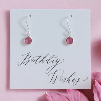 Swarovski Crystal Birthstone Earrings, 3 of 11