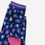 Women's Leopard Print Glitter Bamboo Socks Blue, thumbnail 3 of 3