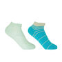 Delicate Celeste And Retro Blue Women's Trainer Socks, thumbnail 1 of 7