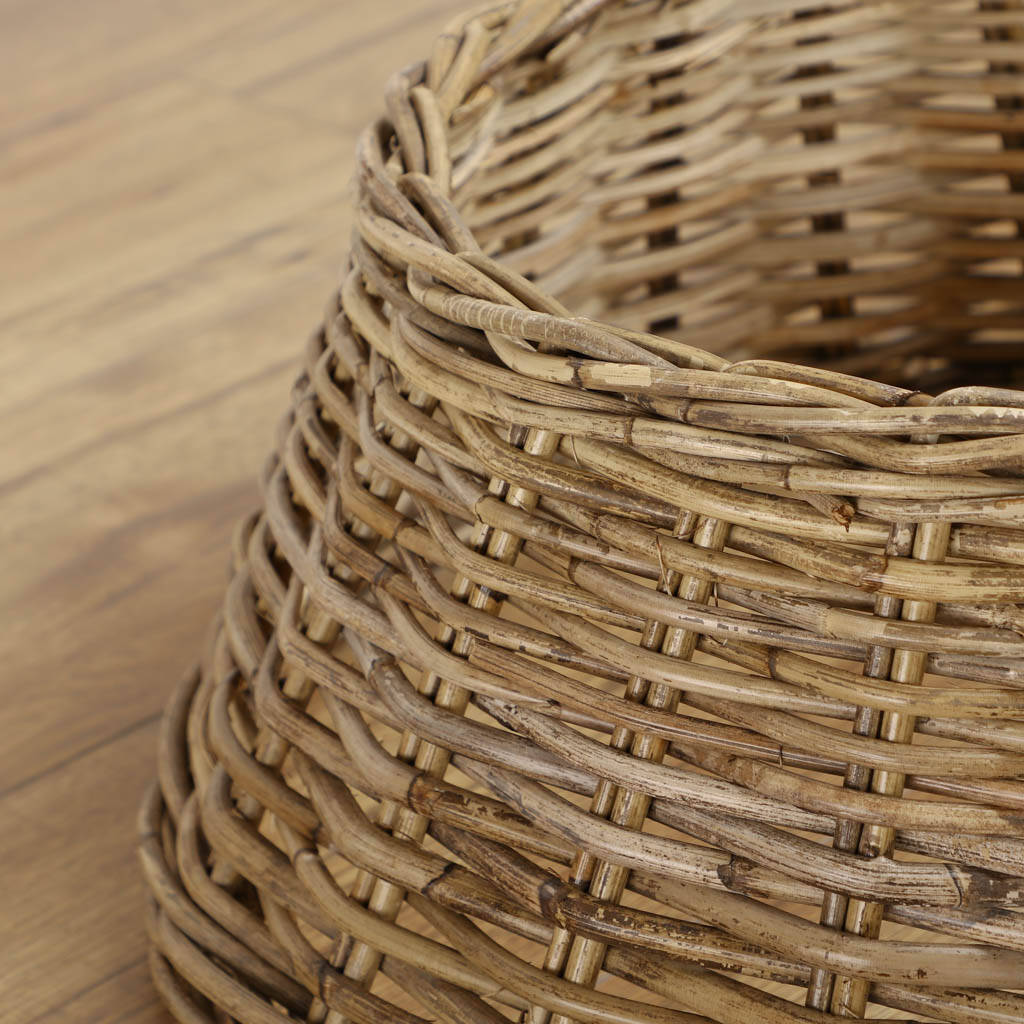 Natural Woven Wicker Tree Skirt Basket By Dibor