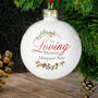 Personalised In Loving Memory Memorial Bauble, thumbnail 1 of 3